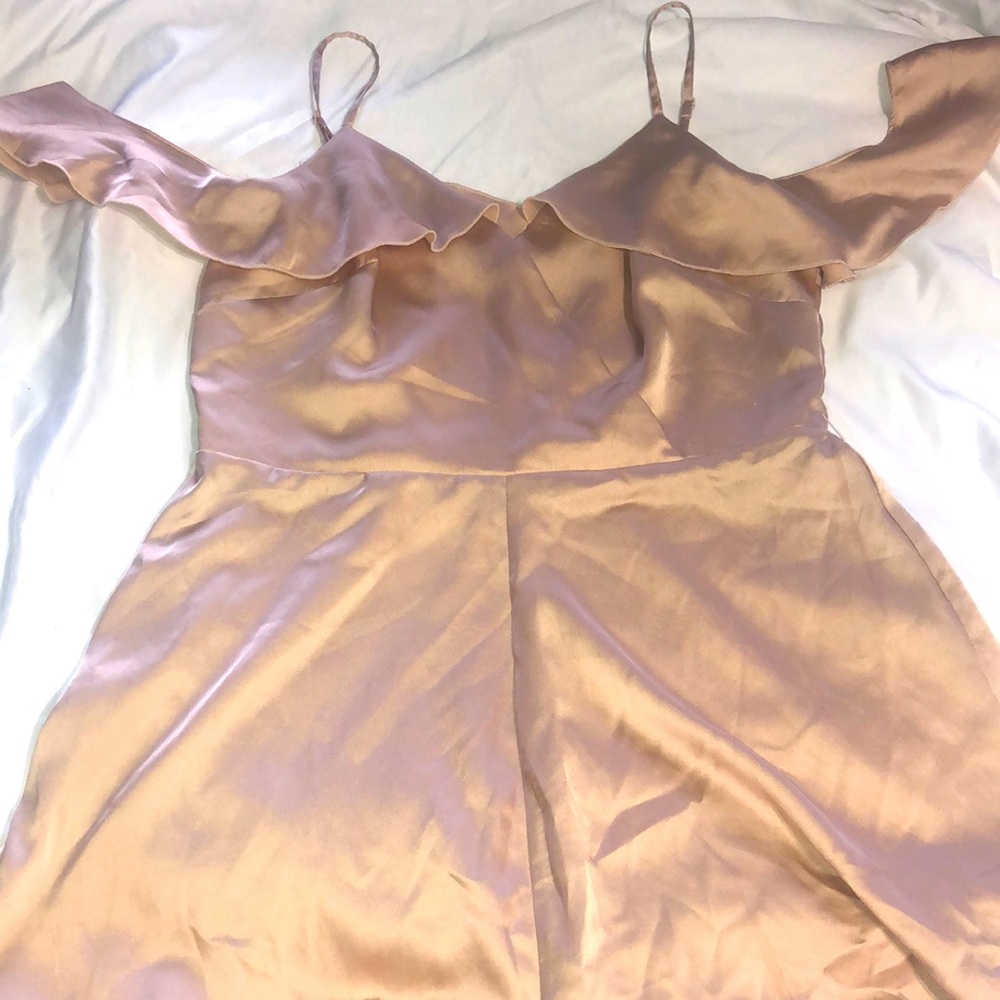 Q Nude satin romper